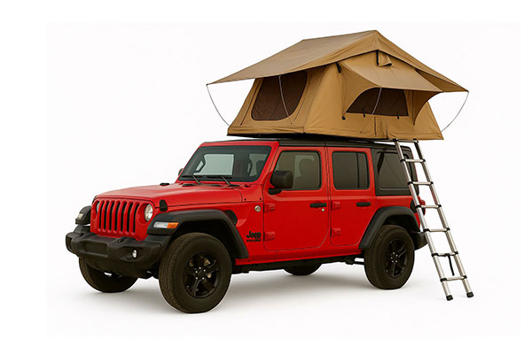 Rent Jeep Wrangler with Rooftop Tent in Oman